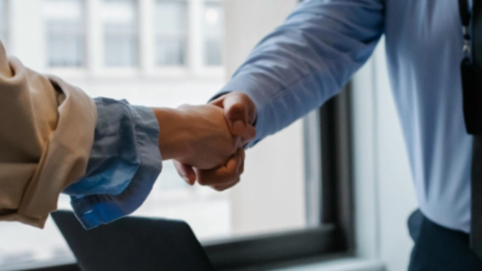 two people coming to an agreement